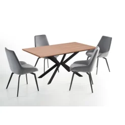 LEGARTO bord Naturlig eg/Sort