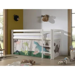 Legeforhæng til halvhøj seng – Dino, beige (PINO/SCOTT)