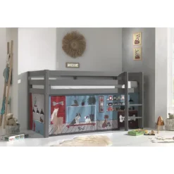 Legeforhæng til halvhøj seng – Pet Shop, blå (PINO/SCOTT)