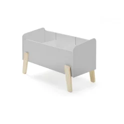Legetøjskasse til børn Kiddy – grå, skandinavisk design