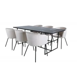 Leif Spisebordssæt - Beige og Sort