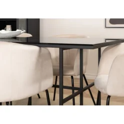 Leif Spisebordssæt - Beige og Sort