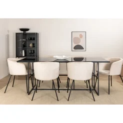 Leif Spisebordssæt - Beige og Sort