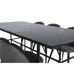 Leif Spisebordssæt - Sort og Grå