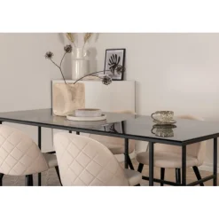 Leif t Spisebordssæt - Beige og Sort