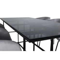 Leif t Spisebordssæt - Sort og Grå