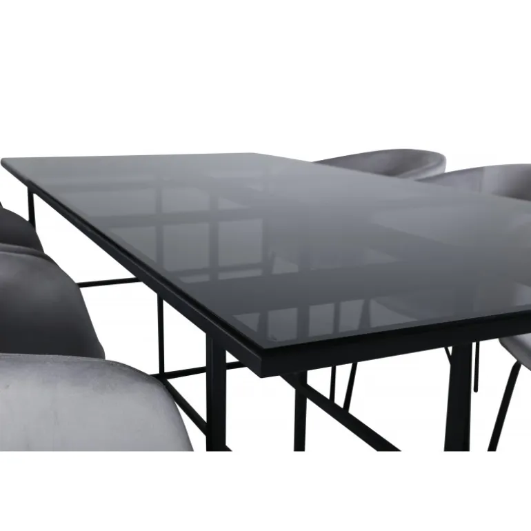 Leif t Spisebordssæt - Sort og Grå