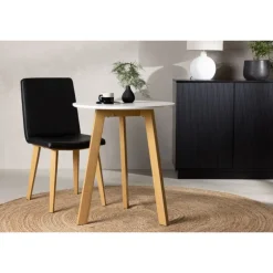 Leonora Rundt spisebord - Hvid