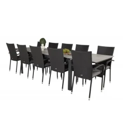 Levels e Loungesæt - Havemøbelsæt - Sort,Grå