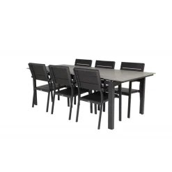 Levels Loungesæt - Havemøbelsæt - Sort,Grå