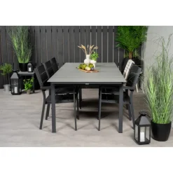 Levels Loungesæt - Havemøbelsæt - Sort,Grå