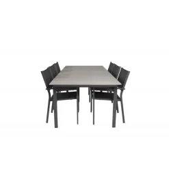 Levels Loungesæt - Havemøbelsæt - Sort,Mørkegrå