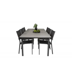 Levels Loungesæt - Havemøbelsæt - Sort,Mørkegrå