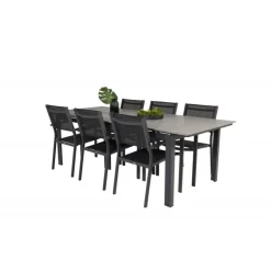 Levels Loungesæt - Havemøbelsæt - Sort,Mørkegrå