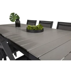 Levels Loungesæt - Havemøbelsæt - Sort,Mørkegrå