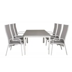 Levels Loungesæt - Havemøbelsæt - Grå,Hvid