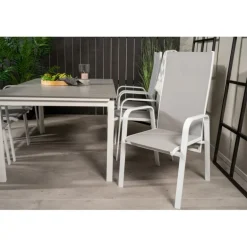 Levels Loungesæt - Havemøbelsæt - Grå,Hvid