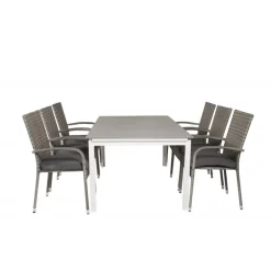 Levels Loungesæt - Havemøbelsæt - Grå,Hvid