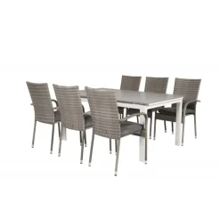 Levels Loungesæt - Havemøbelsæt - Grå,Hvid