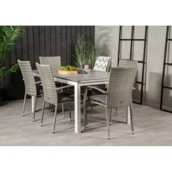 Levels Loungesæt - Havemøbelsæt - Grå,Hvid