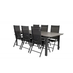 Levels t Loungesæt - Havemøbelsæt - Sort,Grå