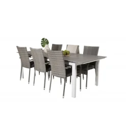 Levels t Loungesæt - Havemøbelsæt - Grå,Hvid