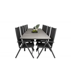 Levels t Loungesæt - Havemøbelsæt - Sort,Grå