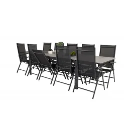 Levels t Loungesæt - Havemøbelsæt - Sort,Grå