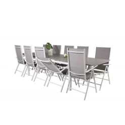 Levels t Loungesæt - Havemøbelsæt - Grå,Hvid