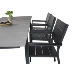 Levels t Loungesæt - Havemøbelsæt - Sort,Grå