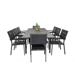 Levels t Loungesæt - Havemøbelsæt - Sort,Grå