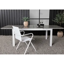 Levels t Spisebord - Grå,Hvid