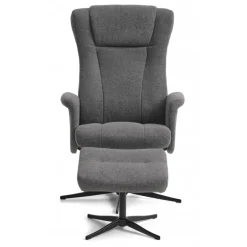 LIAM lænestol inklusiv skammel Austin Anthracite