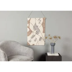 Liam Vægmatte - Brun, Grå og Ivory