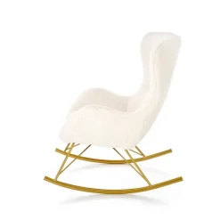 LIBERTO fritidslænestol Creme/guld