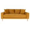 Lido 2,5 Personers Sofa - Sofa i sennepsgult velour