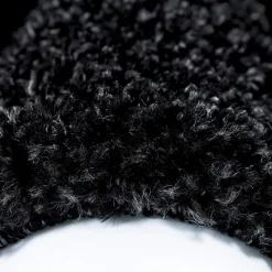 Life Rund Shaggy tæppe Ramme - Antracit