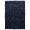 Life Shaggy tæppe Ensfarvet - Blå