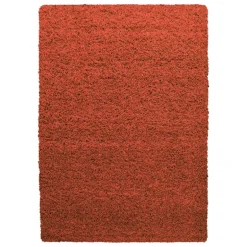 Life Shaggy tæppe Ensfarvet - Terra