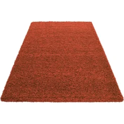 Life Shaggy tæppe Ensfarvet - Terra