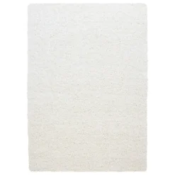 Life Shaggy tæppe Ensfarvet - Creme