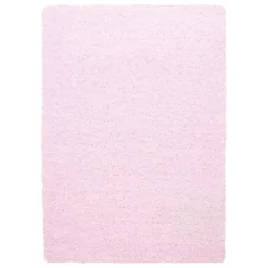 Life Shaggy tæppe Ensfarvet - Pink