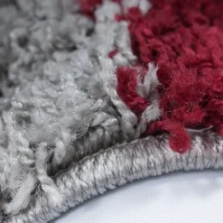 Life Shaggy tæppe Ternet - Rød