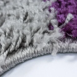 Life Shaggy tæppe Ternet - Lilla