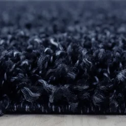 Life Shaggy Tæppeløber Ensfarvet - Blå