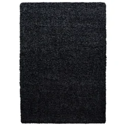 Life Shaggy Tæppeløber Ensfarvet - Antracit