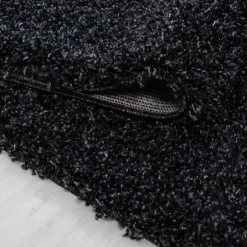 Life Shaggy Tæppeløber Ensfarvet - Antracit