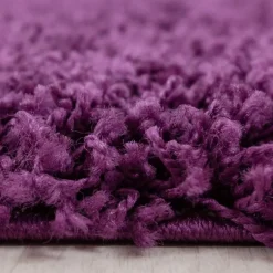Life Shaggy Tæppeløber Ensfarvet - Lilla