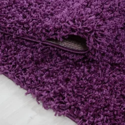 Life Shaggy Tæppeløber Ensfarvet - Lilla