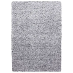 Life Shaggy Tæppeløber Ensfarvet - Lysegrå